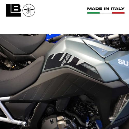 labelbike - 3D Stickers Motorcycle Fuel Tank Sides Protection and Decoration in Resin Compatible with Suzuki V-Strom 800RE