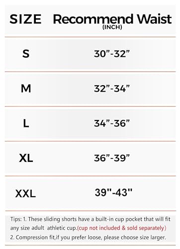 COOLOMG Men Compression Shorts with Cup Pocket Baseball Football, NO Cup - color: White, size: Medium