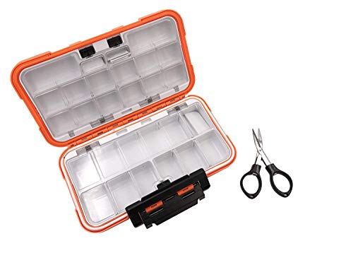 Waterproof Fishing Lure Box Spoon Hooks Baits Storage Tackle Box Containers for Casting Fishing Fly Fishing,Large/Medium/Small Lure Case