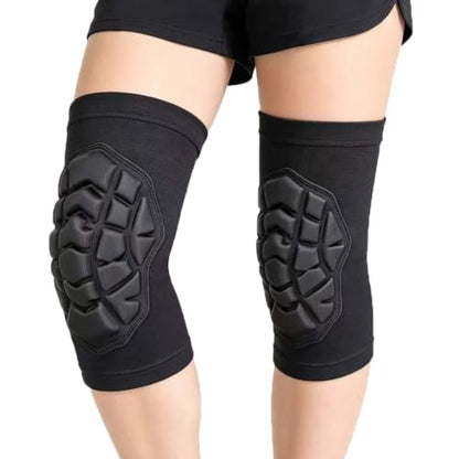 Knee Pads for Wrestling Men Women - Lightweight & Elastic Sleeves, Black L - size: Large