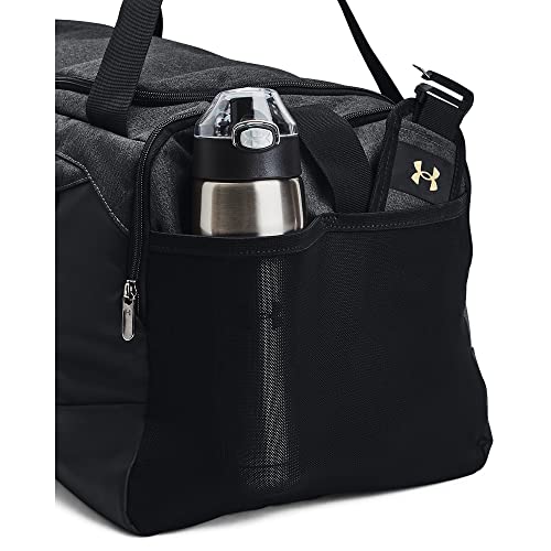 Under Armour Undeniable 5.0 Duffle - color: Black Medium Heather (002)/Metallic Gold, size: Medium (58L)
