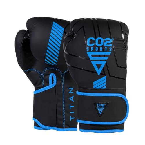 Boxing Gloves for Men & Women – Training, Sparring, Heavy Bag & MMA – Shock Absorbing Padding, Wrist Support, Breathable Palm – Kickboxing & Muay Thai Gloves 10oz 12oz 14oz 16oz - color: Blue, size: 10 OZ