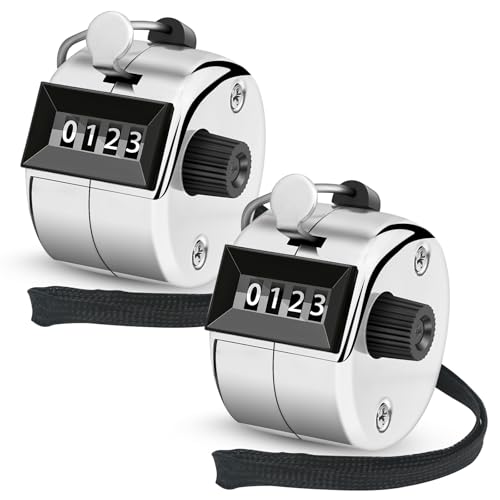 2 Pcs Clicker Counter, Hand Tally Counter with Large Display