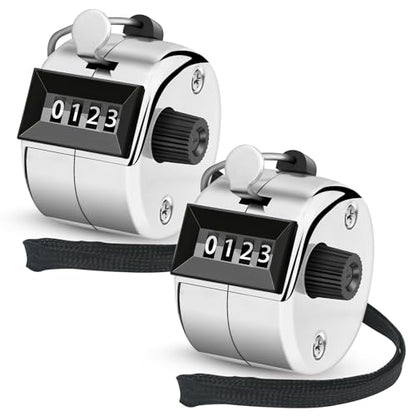 2 Pcs Clicker Counter, Hand Tally Counter with Large Display