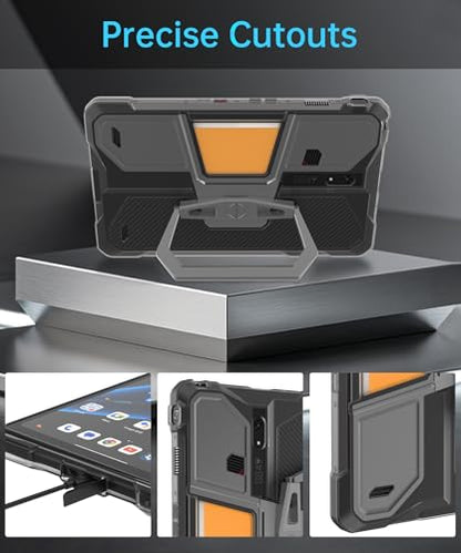 8849 Tank Pad Tablet Case 10.95’’, Rotating Stand Protective Cover with Soft TPU Transparent Back Cover Shell for Tank Pad/Tank Pad E