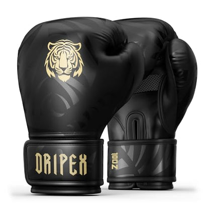 Dripex Boxing Gloves for Men Women Youth, Boxing Training Gloves | for Heavy Bag Workout, Muay Thai, Kickboxing, Sparring Punching（6 8 10 12 14 16oz）