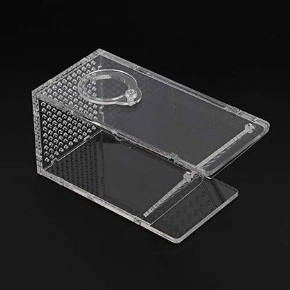 Acrylic Aquarium Fish Tank Crab Trap Catcher Box One Way Trap Breeder Box for Small Fish Tank Baby Aquarium