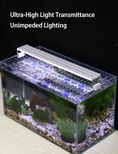 Transparent Fish Tank Lid, DIY Feeding Window，Cuttable Polycarbonate Aquarium Cover, Anti-Jump Fish Tank Top Cover Plate, for Open Aquarium(80X40cm/31.5X15.7in)