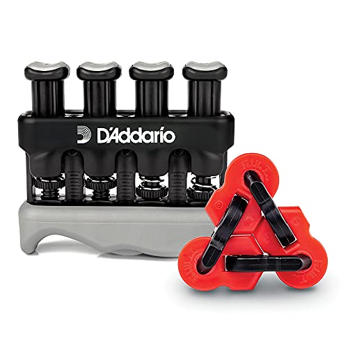 D'Addario Varigrip Finger Strengthener with Fiddilink | Builds finger strength, coordination and calluses with simulated strings and adjustable resistance.