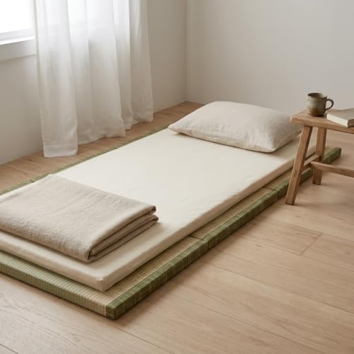 MustMat Tatami Mat Foldable Japanese Floor Mattress 35.4"x78.7"x1.2" - size: 1 piece
