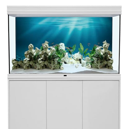 AWERT 72x18 inches Undersea Theme Aquarium Background Sunshine Underwater World Fish Tank Background Vinyl - size: 72x18in/180x45cm