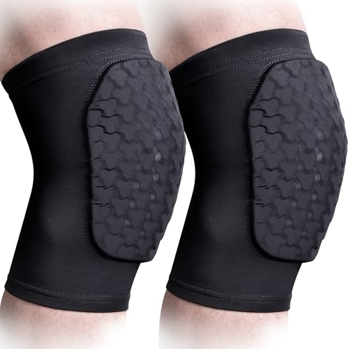 COOLOMG Basketball Knee Pads for Kids Youth Adult - color: Black New, size: Small