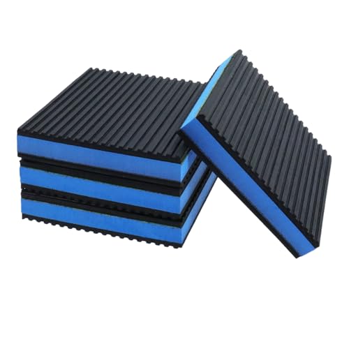 Heavy Duty Anti Vibration Pads 4Pcs, 4x4 Inch EVA Rubber Isolation Mats for Washing Machine, Dryer, Treadmill, Air Compressor, and HVAC Unit to Reduce Noise and Floor Vibration