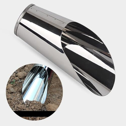 Stainless Steel Plant Soil Shovel Potting Scooper Small Garden Shovel Soil Scoop Fertilizer Feed Scooper for Flower Planting