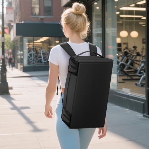 MIYCOO Gym Bag with Shoes Compartment, Duffle Bag, Backpack with Wet Pocket - color: 02#Black-Style2