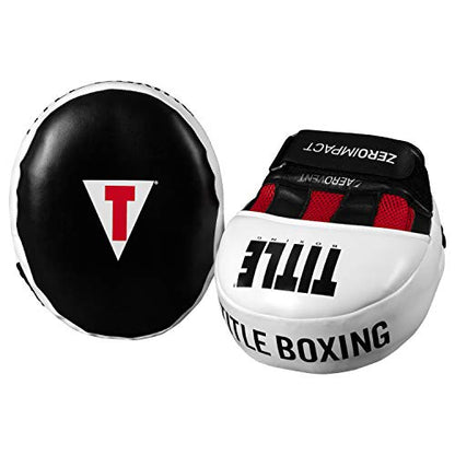 TITLE Boxing Zero-Impact 2.0 Muay Thai Pads - MMA, Kickboxing Equipment, Punching Pads, Focus Mitts - Black