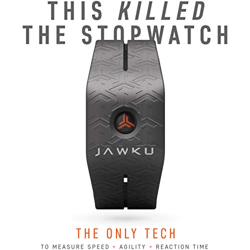 JAWKU Speed - The First Wearable to Measure Sprint Speed, Agility, Reaction Time/Test, Train and Track Performance - color: Black
