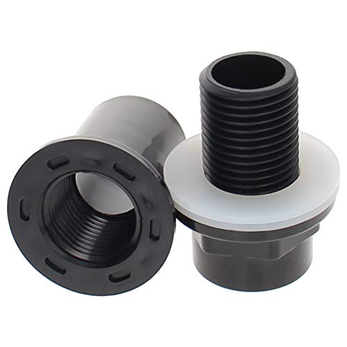 MroMax 25mm / 0.98" ID PVC Aquarium Water Pipe Connector Joint Straight Tubes Hose Connector Fish Tanks Accessories 2pcs - size: 2pcs 25mm