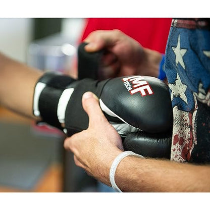 Ringside IMF Tech Hook and Loop Boxing Training Sparring Gloves - color: White, size: 16-Ounces