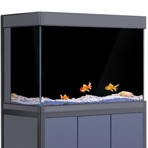 Static Cling Aquarium Background - Large Black Fish Tank Sticker | Easy Install for Glass Tanks, No Residue, Reusable(90 x 60 cm / (35 x 24 inches),Black) - size: 90 x 60 cm / (35 x 24 inches)