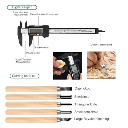 3D Printer Tool Kit, 68Pcs 3D Printing Tool Kit Assembly/Removal/Digital Caliper/Deburring/Model Processing/Spirit Level/Cleaning Tool Set Box 3D Printer Accessories for 3D Printing