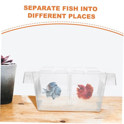 BESPORTBLE 2pcs Fish Breeding Box Cups Isolation Container for Newborn and Pregnant Fish for Aquarium Use Viewing Improves Survival Rates of Fry