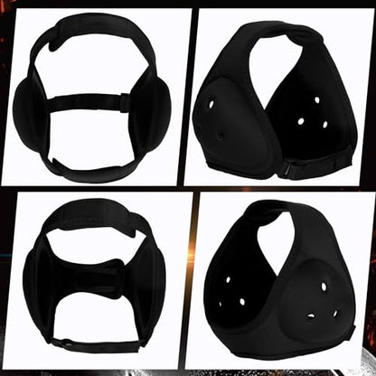 Jerify 6 Pcs Wrestling Headgear for Kids Youth Soft Grappling Headgear | Grappling Headgear, Adjustable Wrestling Ear Guard, Cushioned Foam Padding Protective, Breathable Ventilation, Lightweight