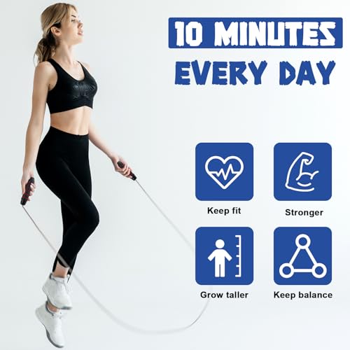 12Pcs Jump Ropes with Ball Bearings,Adjustable Skipping Rope with Soft Foam Handles,Tangle-Free Rapid Speed Jumping Rope for Fitness Workout Aerobic Exercise(4 Colors)