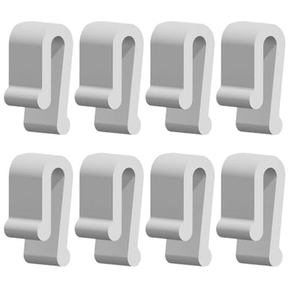 YiZYiF 8pcs Dutch Oven Lid Protector Clips, Silicone Cookware Protector, Plastic Pan Protective Clips for Display White One Size