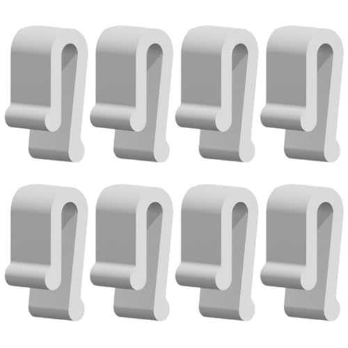 YiZYiF 8pcs Dutch Oven Lid Protector Clips, Silicone Cookware Protector, Plastic Pan Protective Clips for Display White One Size