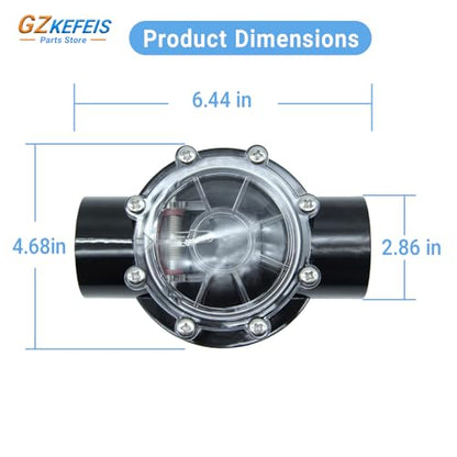 7235 Check Valve Replacement for Jandy 1-1/2-Inch to 2-Inch 180-Degree, Straight Through Flow Compatible with Pool and Spa Systems