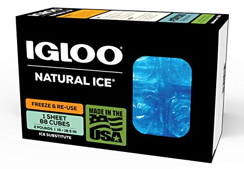 Igloo MaxCold Gel Ice Packs, Reusable Ice Packs for Coolers, Long Lasting Cold Freezer Pack for Lunch Boxes and Camping - color: Cube