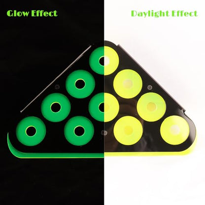 1 Set Coral Frag Rack with Suction Cups, Black Acrylic Coral Frag Holder with Fluorescent Green Base, 10-Hole Coral Propagation Shelf for Reef Tank, Aquarium Frag Plug Stand for Saltwater Reef Tanks