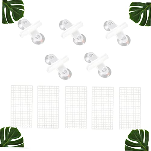 Abaodam 10Pcs Fish Tank Segregation Plate Creative Isolation Baffle Bottom Board for Aquariums Boards Clips Durable Material