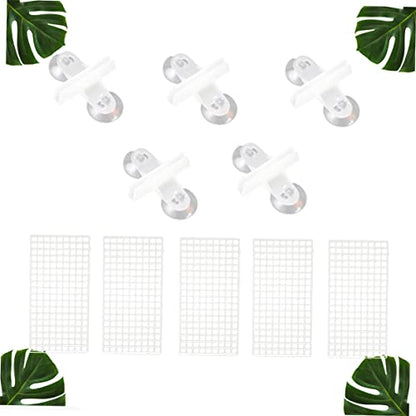 Abaodam 10Pcs Fish Tank Segregation Plate Creative Isolation Baffle Bottom Board for Aquariums Boards Clips Durable Material