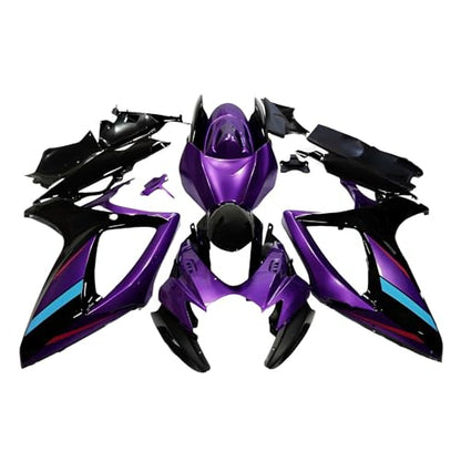 Injection Mold Fairings Kit Fit for Suzuki GSXR600 GSXR750 2006 2007 K6 06 07 ABS Plastics Bodywork Pearl Purple Body Kits - size: Style 28