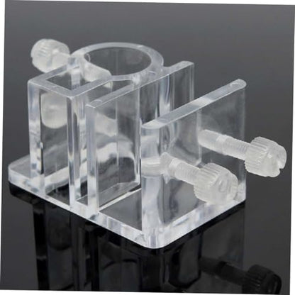 Tube Holder Fish Tank Water Pipe Clamp Acrylic Aquarium Water Clip 4pcs Set Sturdy Easy to Install for Fish Tank Hose Holder