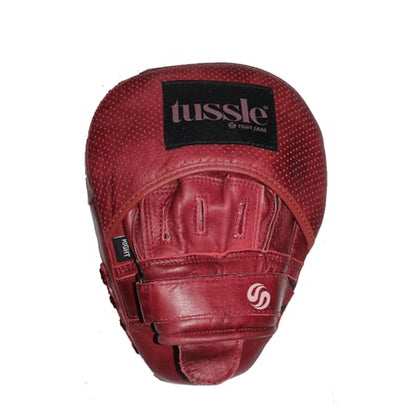 Tussle Curved Boxing Pads Focus Mitts for Women - Premium Leather Hook and Jab Target Hand Pads