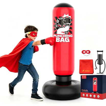 Punching Bag for Kids, 47-in Inflatable Toddlers Punching Bag