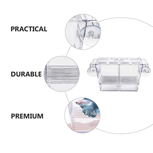 POPETPOP 1pc Fish Breeding Box Floating Incubator for Fry Cup Container for Betta and Guppy Fish