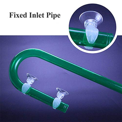 Aquarium Heater Clip Holder Aquarium Tube Clip Suction Cup Clip, 4 Pieces (Clip Inner diam:0.69")