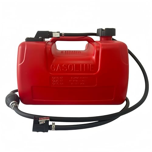 Marine Tank, 3Gallon Outboard Marine Boat Transfer Tank with Fuel Line , Easy to Carry for Outboard Engine Boats,Fishing Boat, Deck Boat,Yacht (12L) - size: 12L