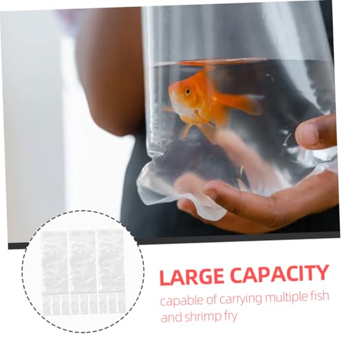 ULTECHNOVO 50pcs Fish Transport Containers Aquarium Shipping Bags for Safe Outdoor Transportation of Live Fish and Shrimp Leakproof Capacity
