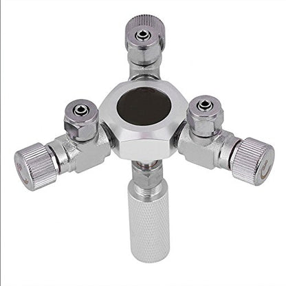 Yosoo 3 Way Splitter Regulator Valve, Aquarium, co2 Aquarium, Multi Way co2 Splitter co2 Regulator Solenoid 2/3 Way Lever Valve Regulator CO2 Splitter Aquarium