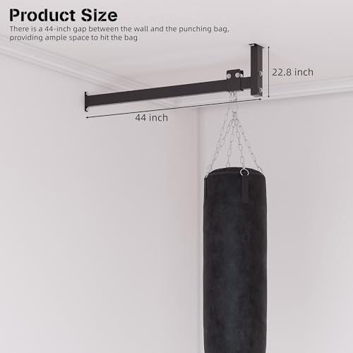 42" Heavy Bag Hanger Roller, Adjustable Wall & Ceiling Mount Rail