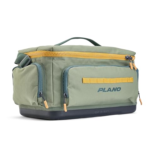 Plano Weekend 3700 Tackle Bag, Cutting-Edge Fishing Tackle Bag, Molded Waterproof Base, Spacious Storage, Die Cut Tool Sleeves, Daisy Chain Attachment Points