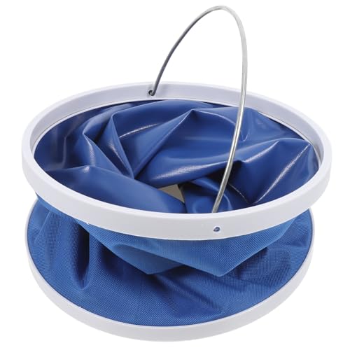 Amosfun Lightweight Collapsible Camping Bucket Portable Folding Water Container for Car Wash Outdoor Fishing