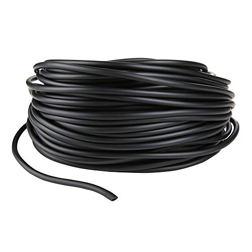 Aquarium 100 Feet Standard 3/16" Black Flexible Airline Tubing for Fish Tank,Terrariums, and Hydroponics - size: 100 Feet
