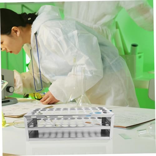 Stainless Steel Test Tube Holder Lab Tube Rack Easy to Clean Efficient Storage