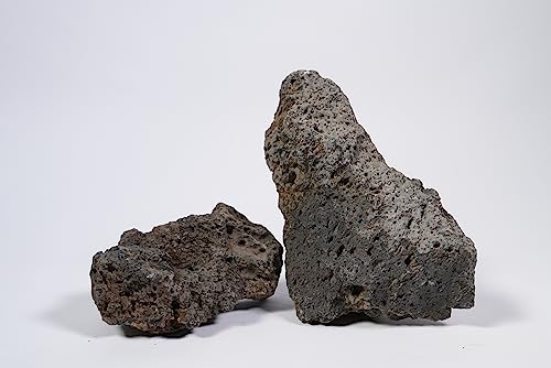 Black Icelandic Lava Stone Natural Rocks (18lbs, 3~11 inches,11pcs) for Aquariums, Paludariums, Terrariums, Caves and Rocky Peaks, Mountainous Desert Landscapes - size: 13 Black Icelandic Lava Stone(3-9 inches,18lbs)